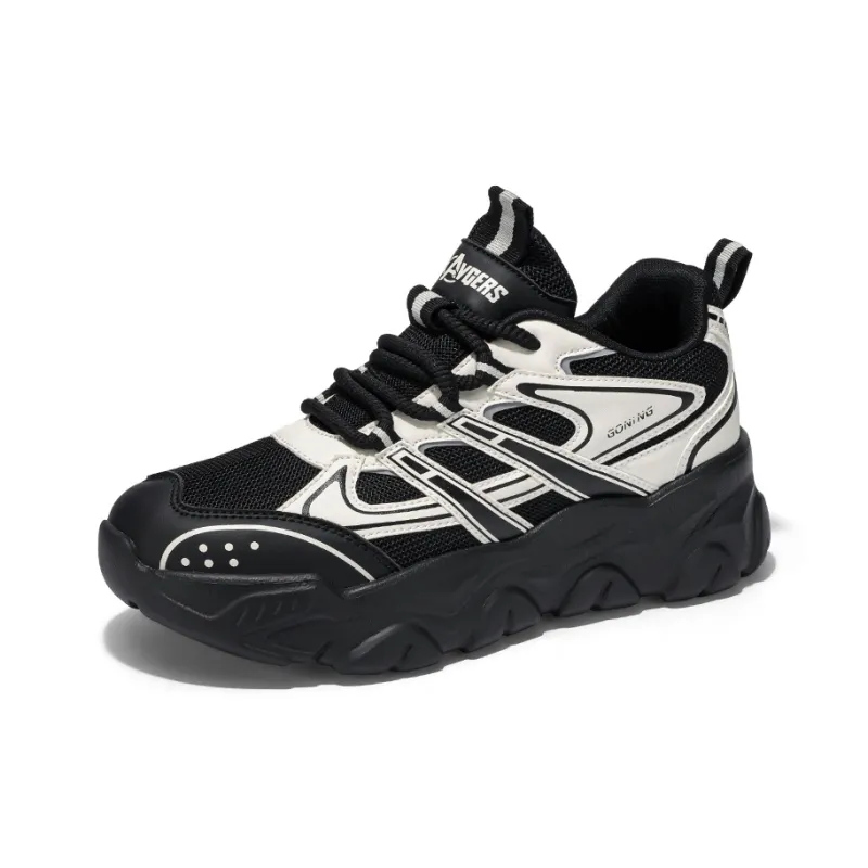 OFFER AITR Cushioning Slip Resistant Height Increasing Low Top Chunky Sneakers Men's-2