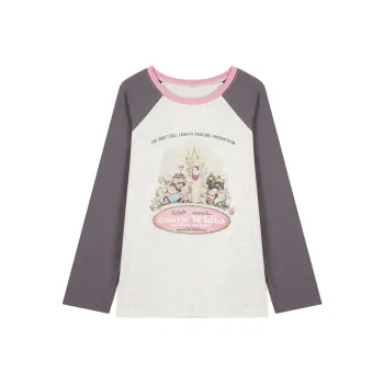 PLAY BUSH Raglan Sleeve T Shirt Women's Gray