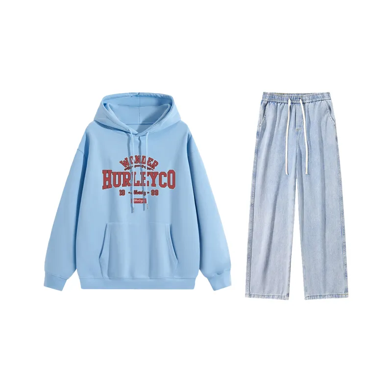 Hurley Sweatshirt Sets Unisex-26