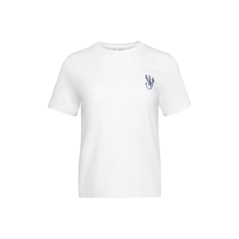 JW Anderson Anchor embroidery Printed T shirt-0