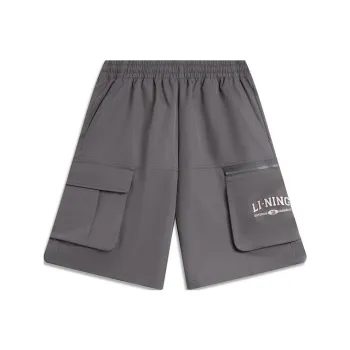 LiNing Weekend Youth Sports Fashion Collection Sports Shorts Men's Street Gray
