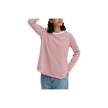 UNIQLO Drop Shoulder Sleeve T-Shirt Women's Maroon