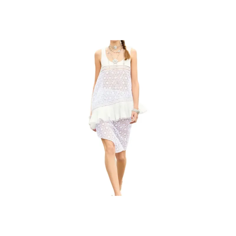 CHANEL 25C Tank Tops Women's White-0