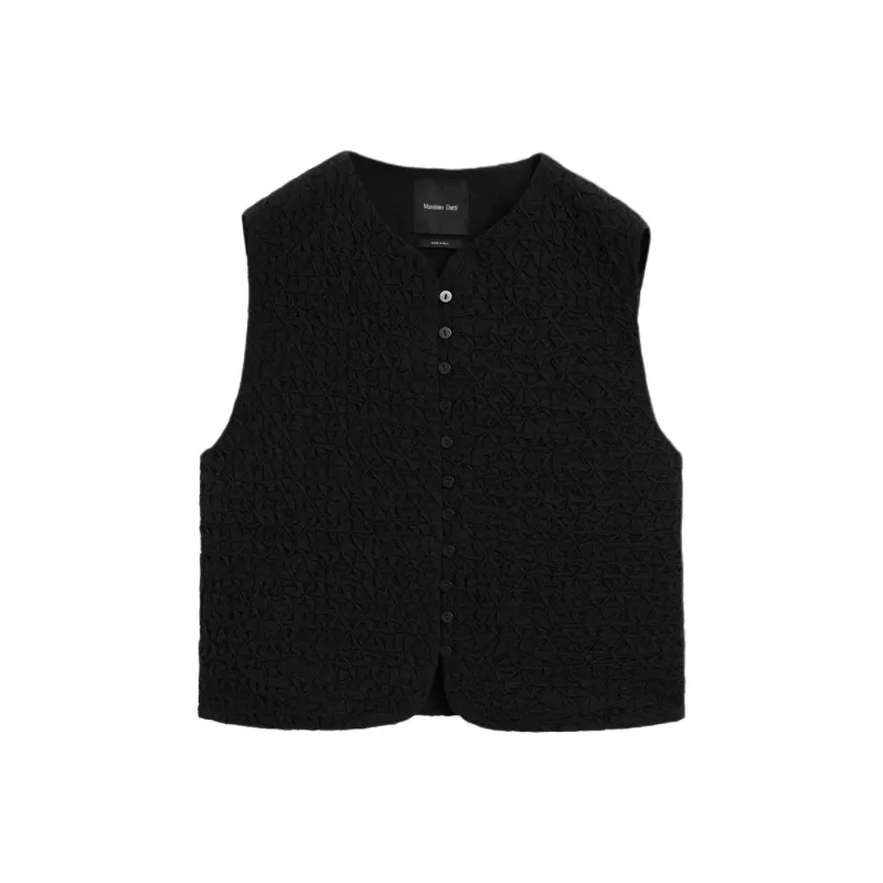 Massimo Dutti Tank Tops Women's Black-0