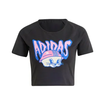 Adidas Originals Raglan Sleeve T Shirt Women's Black