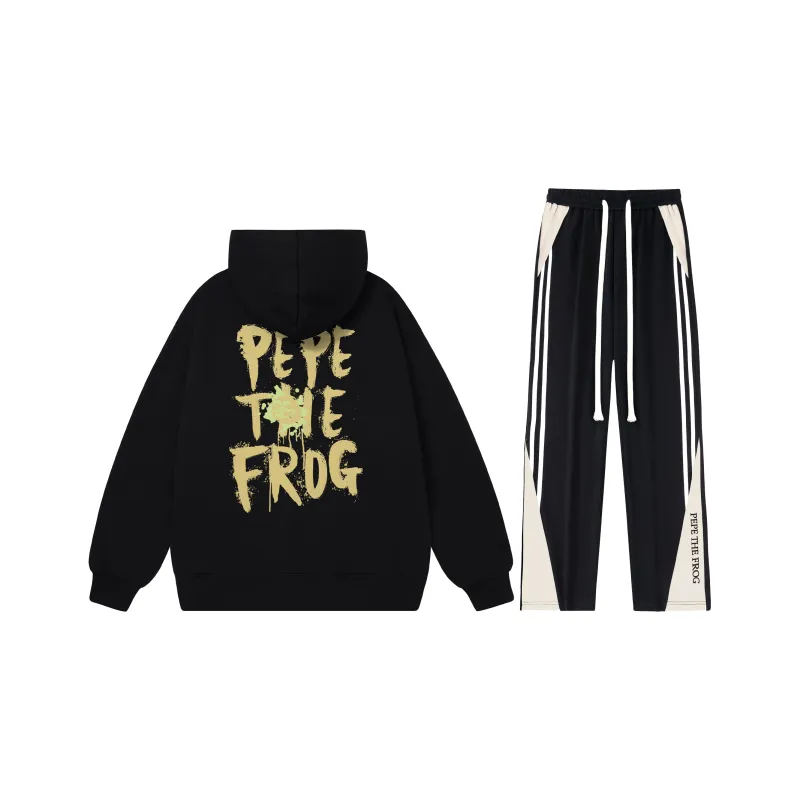 Pepe The Frog Sweatshirt Sets Unisex-0