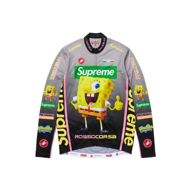 Supreme SpongeBob SquarePants Castelli L/S Cycling Jersey-0