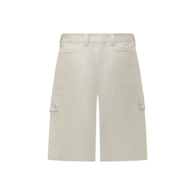 Off Linen Shorts-1