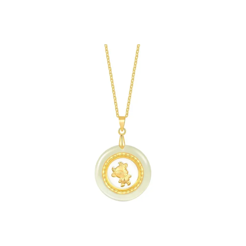 LIU GUI FU JEWELRY Hetian Jade Pendants White Jade Unisex-4