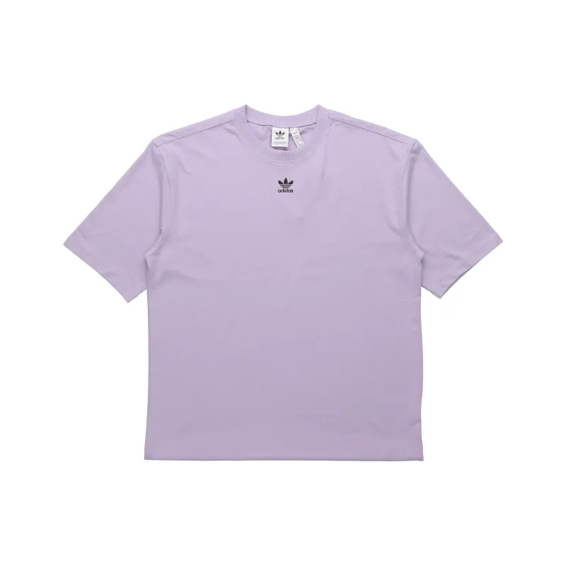 Adidas Originals Drop Shoulder Sleeve T Shirt Women's Light Purple-0
