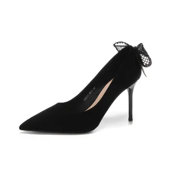 Lan Miao Slim Heel High Heels Women's Black