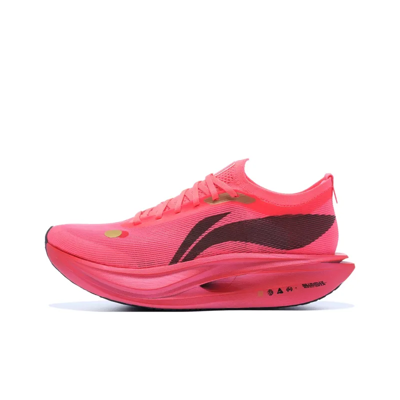 LINING Flyco 5 ELITE Running Shoes Unisex Low Top Fluorescent Begonia Red-0