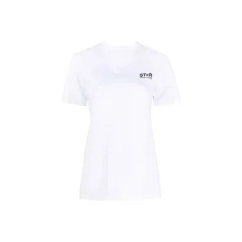 Golden Goose Logo Printed Crewneck T Shirt