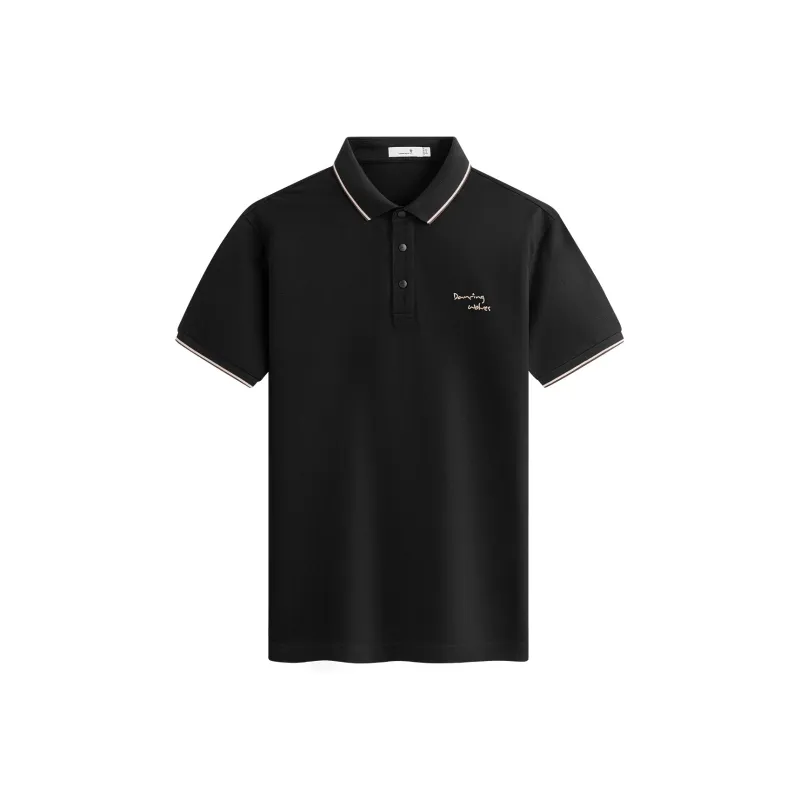 Dance With Wolves Polo Shirt Men's Black-0