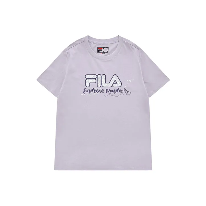FILA FUSION Set in Sleeve T Shirt Women's Perfume Purple-0