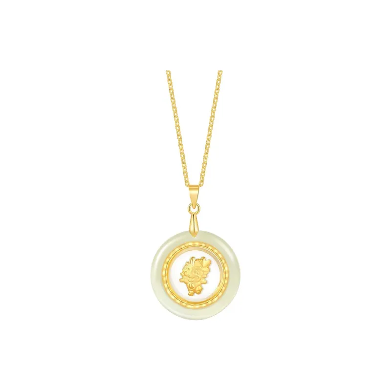 LIU GUI FU JEWELRY Hetian Jade Pendants White Jade Unisex-7