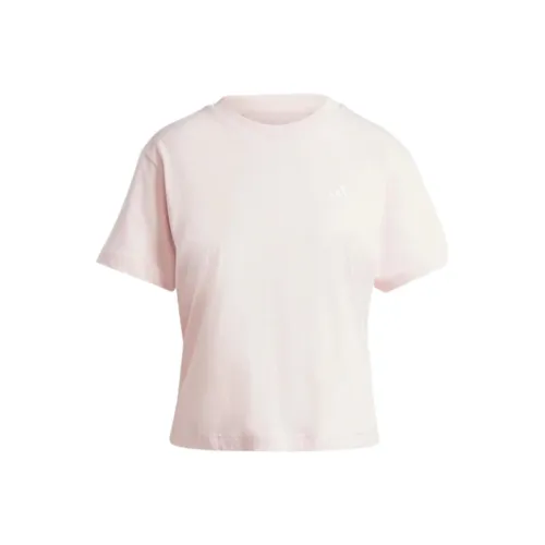 Adidas Women's Essentials Small Logo T west Sandy Pink