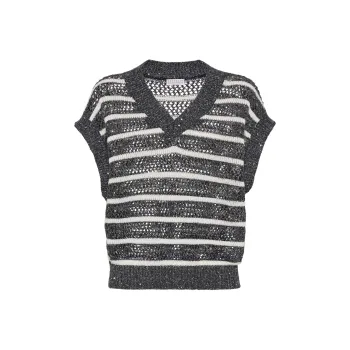Brunello Cucinelli V Neck Knitted Vest