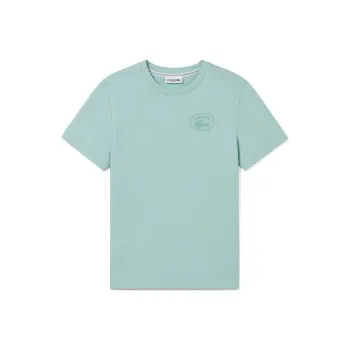 LACOSTE Signature-embroidered Cotton T-shirt