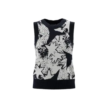 WEEKEND MaxMara Jacquard Patterned Knitted Vest
