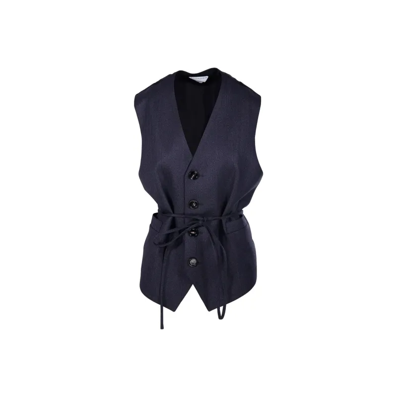 Bottega Veneta Belted V Neck Vest-0