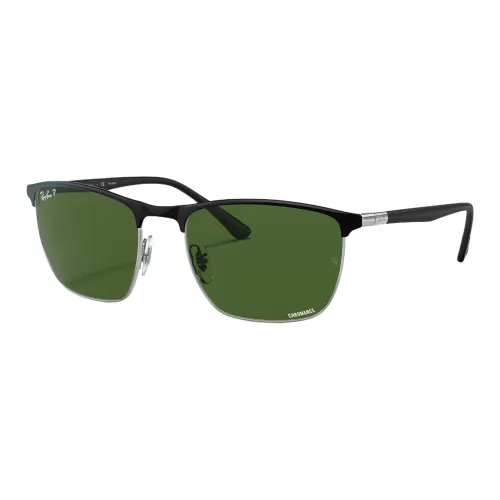 RayBan Steel Square Sunglasses Unisex Black