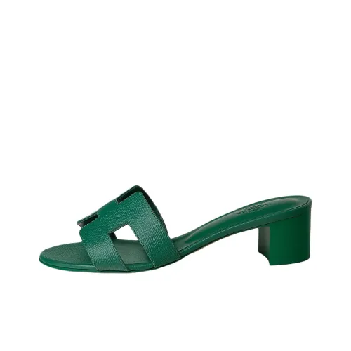 HERMES Oasis Slide Slippers Women's Green