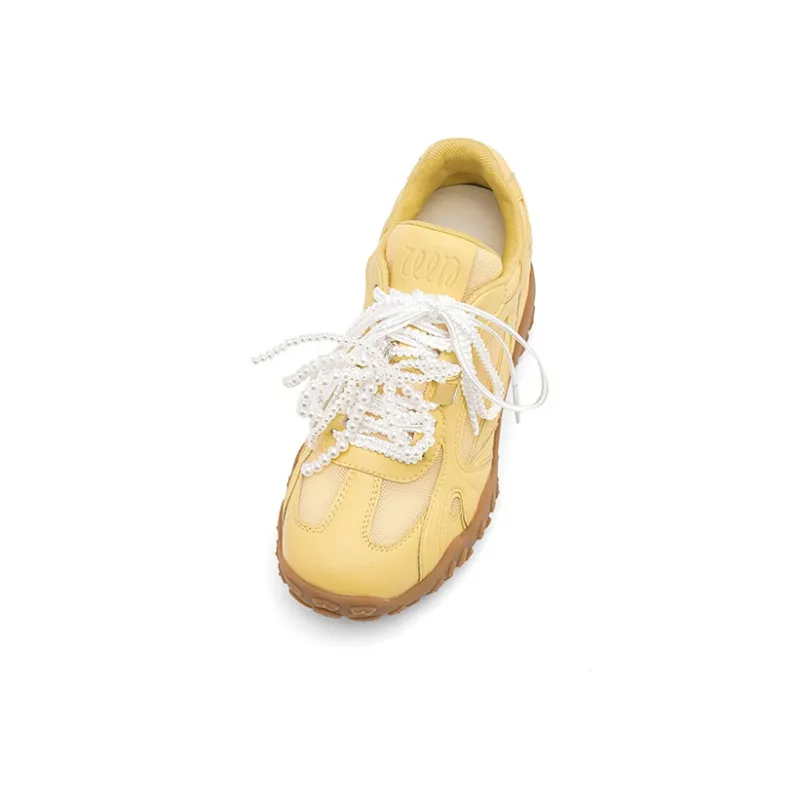 UNCLEWEN Eiffel Slip Resistant, Breathable, Height Increasing Low Top Chunky Sneakers Women's-25