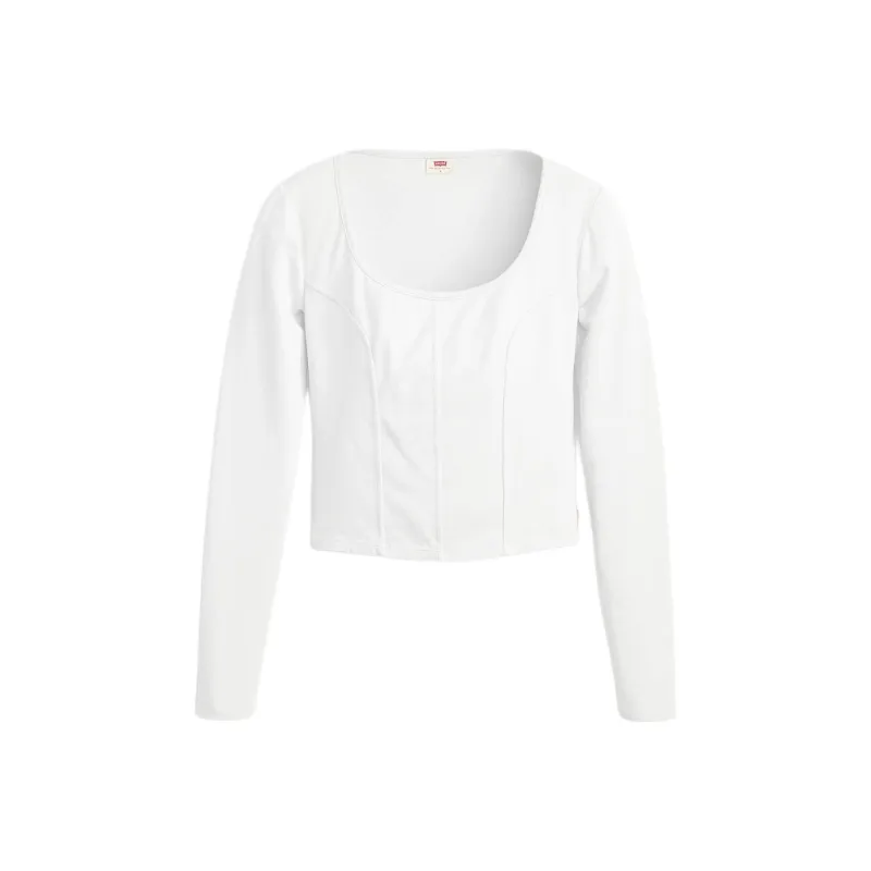Levis T-Shirts Women's White-0