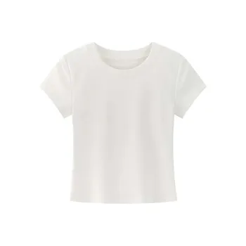 Puppytown Set in Sleeve T Shirt Women's White