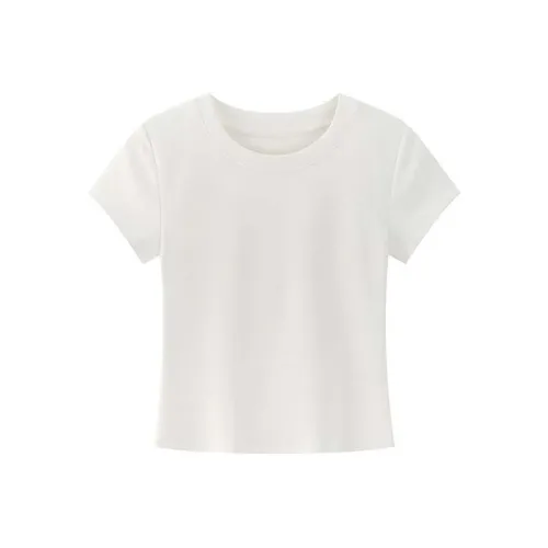 Puppytown Set in Sleeve T Shirt Women's White