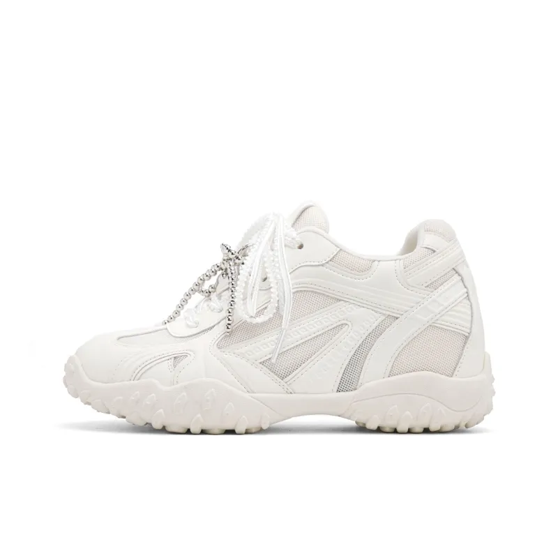 UNCLEWEN Eiffel Slip Resistant, Breathable, Height Increasing Low Top Chunky Sneakers Women's-12