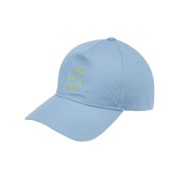 CALVIN KLEIN Cotton Baseball Caps Unisex Blue