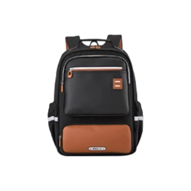KALA·Y Fabric Backpack Student Backpack Kids' Lilac/Black Gold/Morandi Pink/Navy Blue/Poplar Green-3
