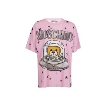 MOSCHINO SS21 T Shirt Women's Pink