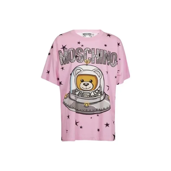 MOSCHINO SS21 T Shirt Women's Pink-0