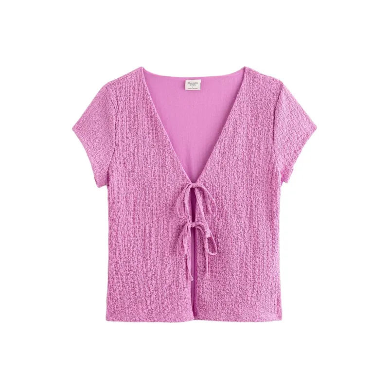Abercrombie＆Fitch T Shirt Women's Pink-0