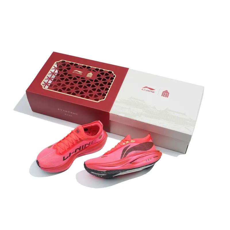 LINING Flyco 5 ELITE Running Shoes Unisex Low Top Fluorescent Begonia Red-6