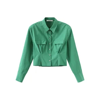 Cubic Crop Tops Women's