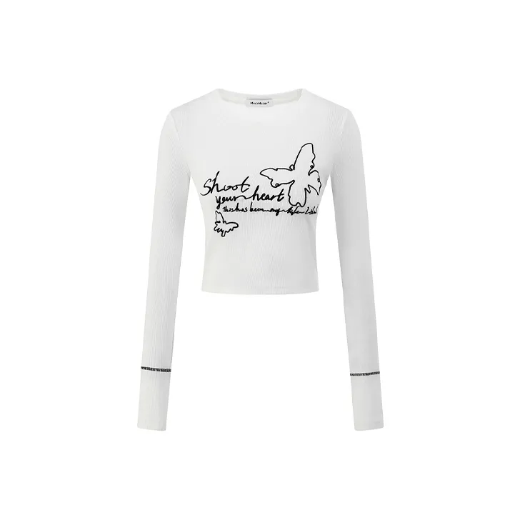 MacyMccoy Long-Sleeved T-Shirt Women's White-0