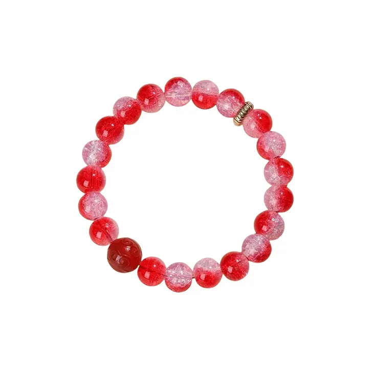 FUO Colored Glaze Jade Bracelets Unisex-2
