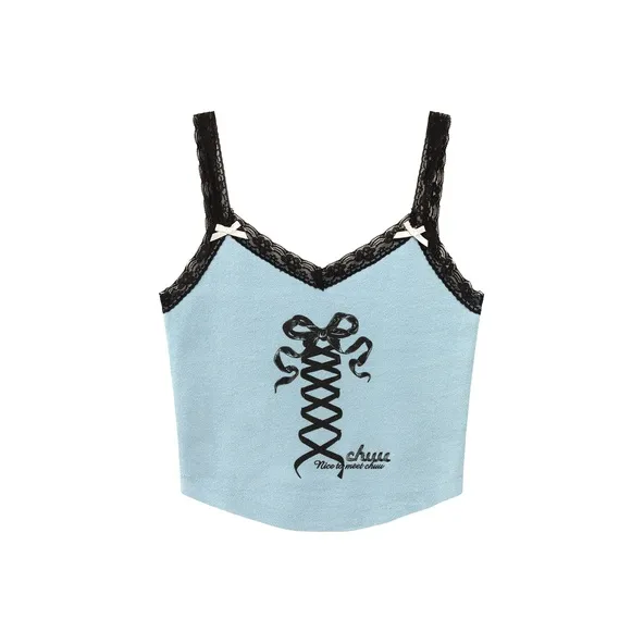 CHUU Tank Tops Women's Gray Blue-0
