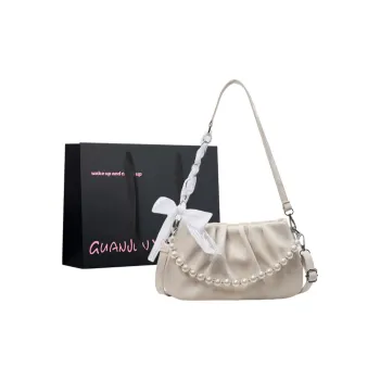 Champion Cub PU Shoulder Bag Women's Ecru/Pink/Silver/Black