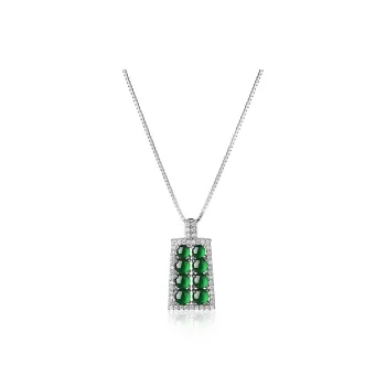 MUXIYUAN Glass Type Jade Jadeite Necklaces Unisex