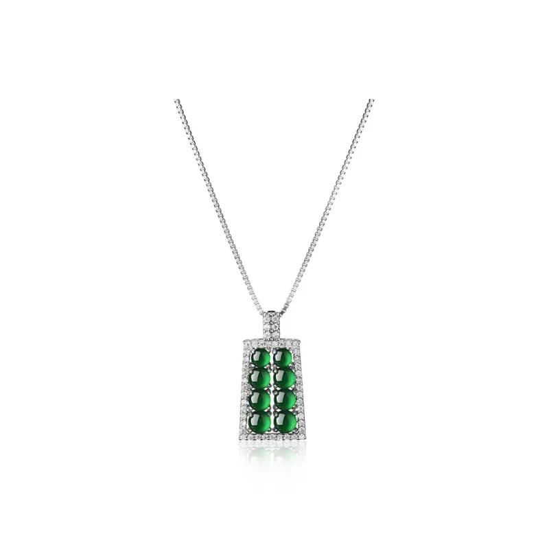 MUXIYUAN Glass Type Jade Jadeite Necklaces Unisex-0