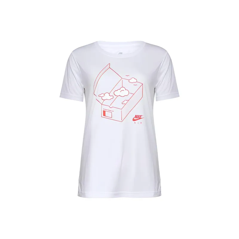 Nike T Shirts Women's White-0
