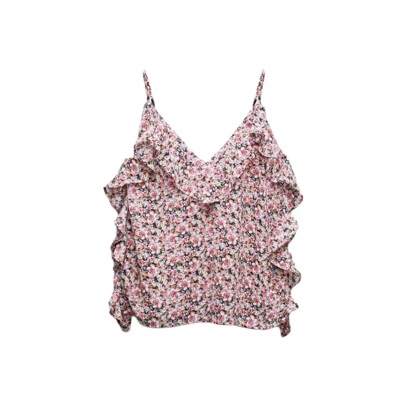 ZARA Tank Tops Women's Multicolor-0