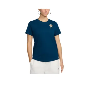 Nike Club América T-Shirt Women's Embroidered Straw Blue