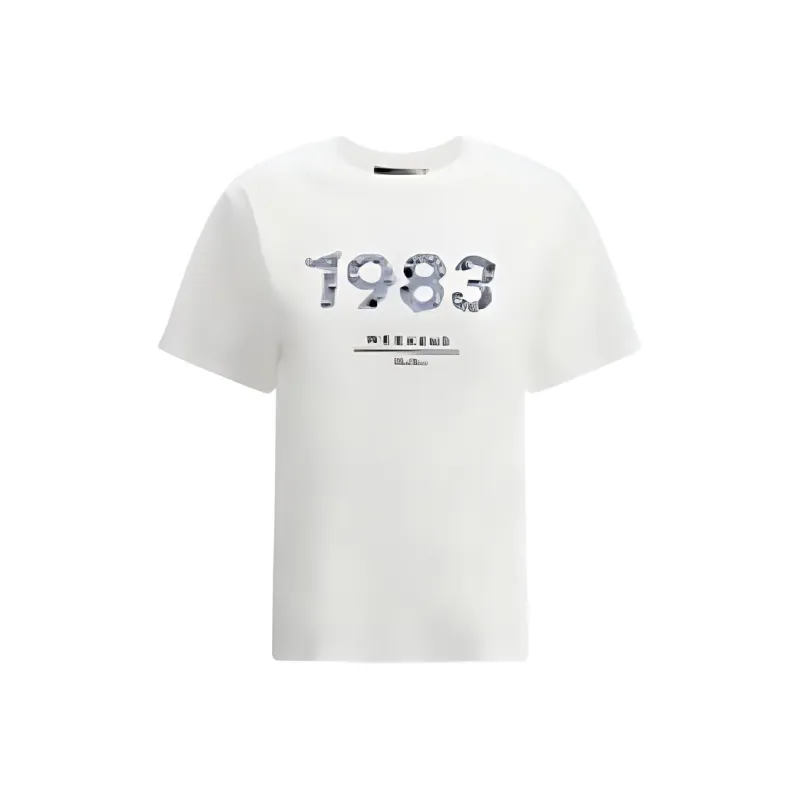 MaxMara White Cotton Cabina T shirt-0