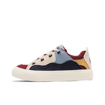 ΛOLUNKΛ Canvas Shoes Men Low Top Burgundy/Haze Blue